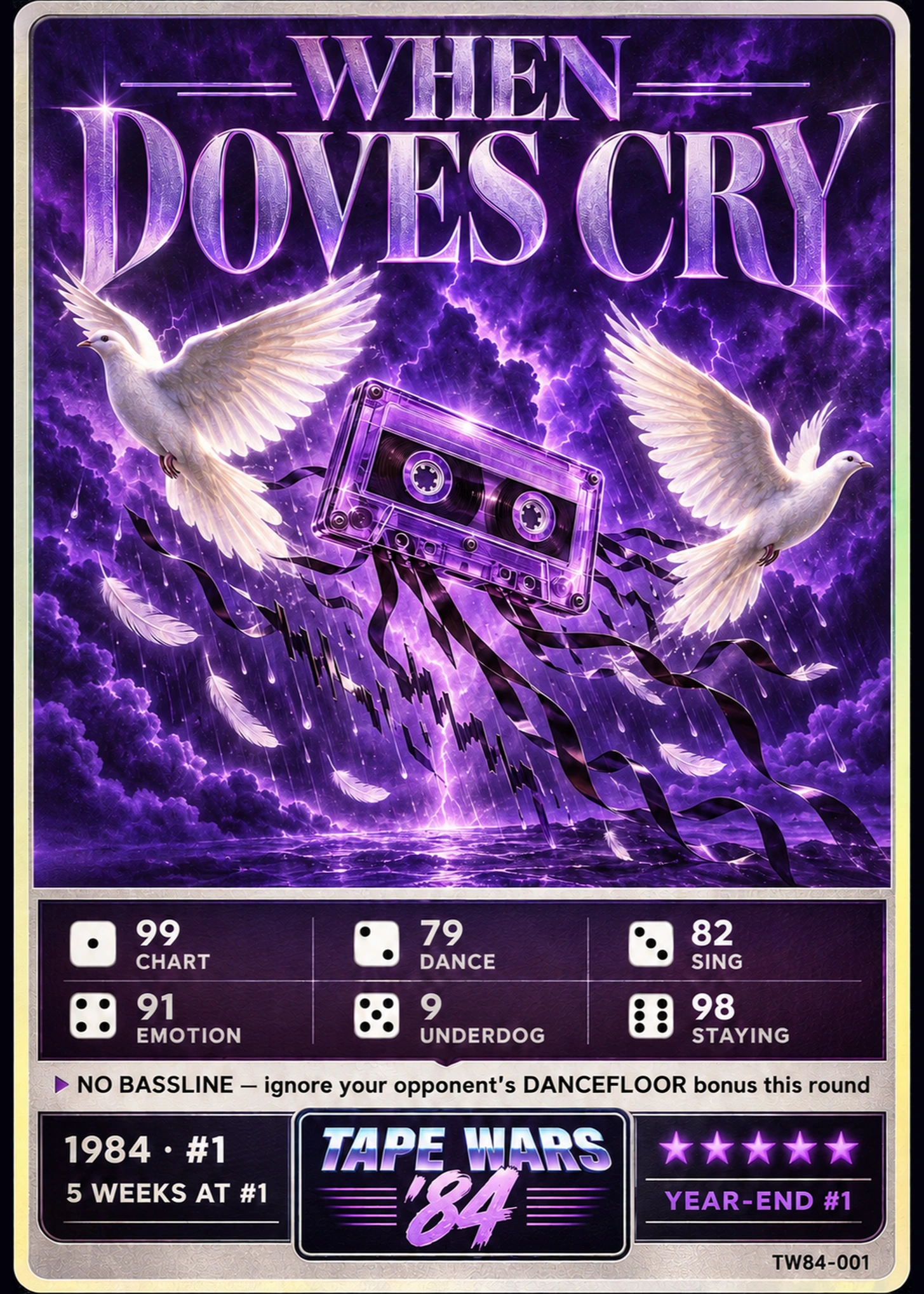 When Doves Cry by Prince — Tape Wars card